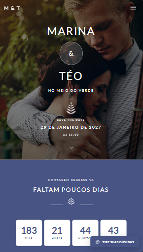 O modelo Jardim de Inverno no telemóvel